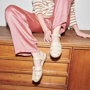 Freda Salvador Sera Embossed Croc Fisherman Sandals